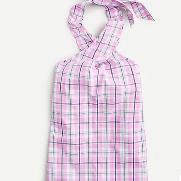 NWT J. Crew violet plaid halter top. - Picture 4 of 10